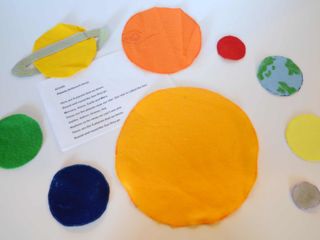 felt board story - planets